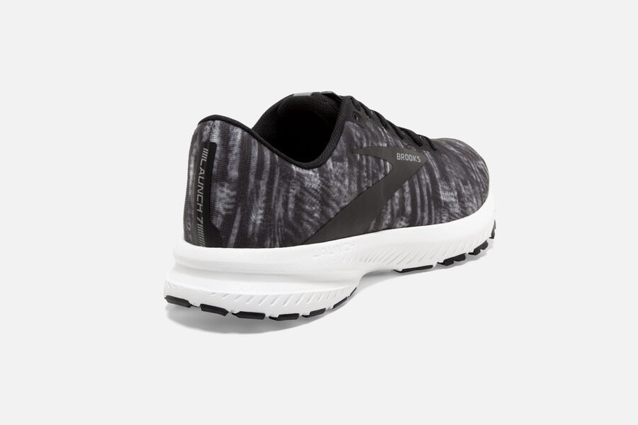 Brooks Running Shoes Womens Black/Grey/White - Launch 7 Road - 5026-ENMFX